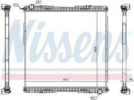 Radiator motor potrivit SCANIA G I, P I, R I DC09.108-DT12.18 2003-2019 (fara carcasa) [1]