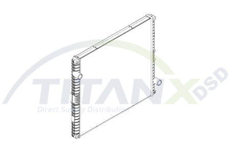 Radiator apa - Radiator motor potrivit VOLVO B12 D12A420-TD123ES dupa 1992 (fara carcasa)