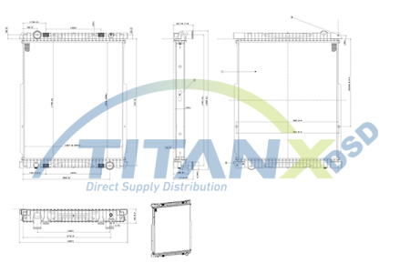 Radiator motor potrivit IVECO EUROCARGO I-III F4AE0481A-F4AE3681E 2000-2015 (fara carcasa, Versiunea VALEO) [1]