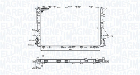Radiator apa - Radiator motor (Manual) potrivit AUDI 100 C4, A6 C4 1.8-2.5D
