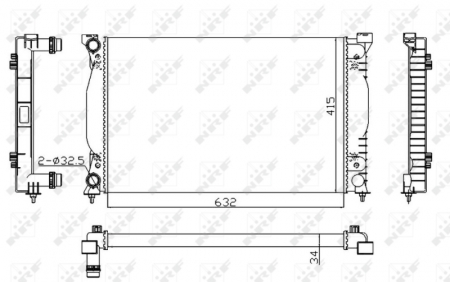 Radiator motor (Manual) potrivit AUDI A4 B6, A4 B7, A6 C5; SEAT EXEO, EXEO ST 1.6-2.0D [2]