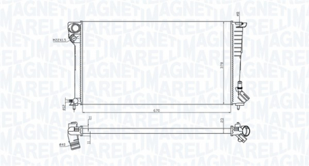 Radiator apa - Radiator motor (Manual) potrivit CITROEN BERLINGO, BERLINGO/MINIVAN, XSARA, XSARA/HATCHBACK, XSARA/KOMBI; PEUGEOT 306, 306/HATCHBACK, PARTNER, PARTNER/MINIVAN 1.8D/1.9D/2.0D