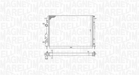 Radiator motor potrivit DACIA LOGAN, LOGAN MCV; RENAULT LOGAN I, MEGANE I, MEGANE I CLASSIC, MEGANE I COACH, SCENIC I 1.4-2.0 (Manual) [1]
