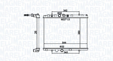 Radiator motor (Manual) potrivit DS DS 3; CITROEN BERLINGO/MINIVAN, C2, C2 ENTERPRISE, C3 AIRCROSS II, C3 I, C3 II, C3 III, C3 PICASSO, C4 CACTUS, C-ELYSEE, DS3 1.0-1.6D [2]