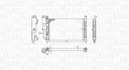 Radiator motor (Manual) potrivit FIAT FIORINO, FIORINO/MINIVAN; INNOCENTI ELBA 1.1-1.6 [1]