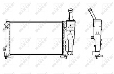 Radiator apa - Radiator motor (Manual) potrivit FIAT IDEA; LANCIA MUSA, YPSILON 1.4/1.4LPG
