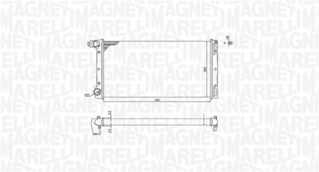 Radiator racire motor potrivit FIAT IDEA, PUNTO, PUNTO/HATCHBACK; LANCIA MUSA 1.8/1.9D 09.99- [1]