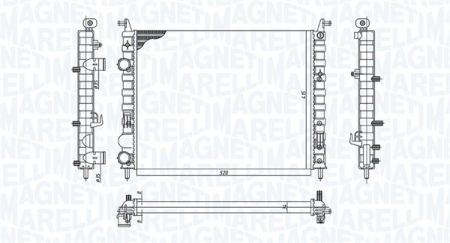 Radiator motor (Manual) potrivit FIAT PALIO, STRADA 1.9D [1]