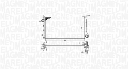 Radiator apa - Radiator motor potrivit FIAT PANDA, PANDA/HATCHBACK 1.1-1.4CNG dupa 2003 (manual)