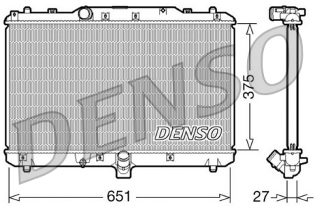 Radiator motor potrivit FIAT SEDICI; SUZUKI SX4 1.9D/2.0D dupa 2006 (manual) [1]