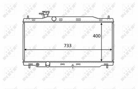 Radiator apa - Radiator motor potrivit HONDA CR-V III 2.0 pana in 2012 - (Manual)