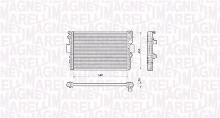 Radiator motor (Manual) potrivit IVECO DAILY III; FIAT MAREA 1.6/2.8D [0]