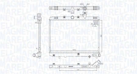 Radiator apa - Radiator motor (Manual) potrivit KIA RIO I 1.3/1.5