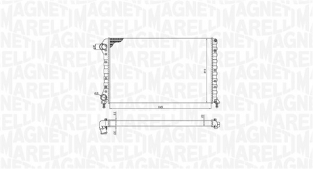 Radiator motor (Manual) potrivit MERCEDES E (W210); FIAT DOBLO, DOBLO/MINIVAN 1.2-2.7D [1]