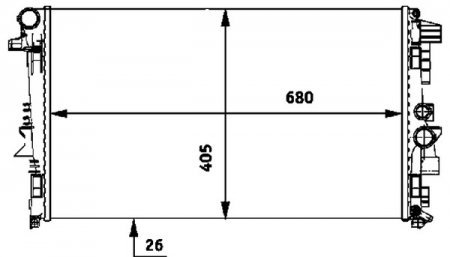 Radiator motor (Manual) potrivit MERCEDES VIANO (W639), VITO / MIXTO (W639), VITO (W639) 2.0D-Electric [3]