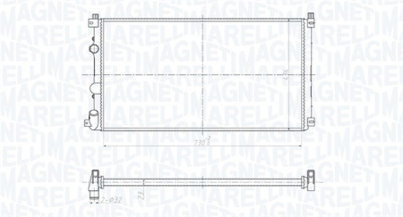 Radiator apa - Radiator motor potrivit NISSAN INTERSTAR; OPEL MOVANO A; RENAULT MASTER II 1.9D/2.2D/2.5D dupa 1997 (manual)