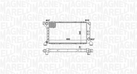 Radiator apa - Radiator motor (Manual) potrivit PEUGEOT 307 1.4