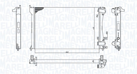Radiator motor potrivit PEUGEOT 406 2.0D/2.2D 1998-2004 (manual) [1]