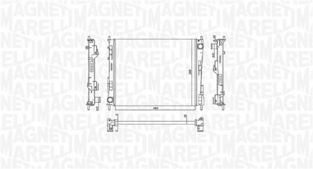 Radiator motor (Manual) potrivit RENAULT TWINGO II 1.2/1.6 [1]