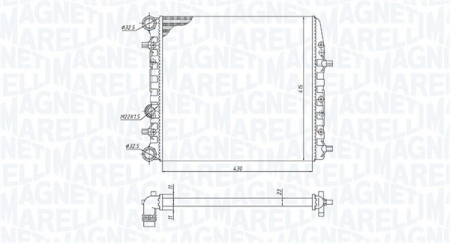 Radiator motor (Manual) potrivit SEAT CORDOBA, IBIZA III; SKODA FABIA I, FABIA I PRAKTIK, FABIA II, ROOMSTER, ROOMSTER PRAKTIK; VW FOX, POLO, POLO IV 1.0-2.0 [1]