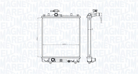 Radiator apa - Radiator motor (Manual) potrivit SUZUKI IGNIS I 1.3