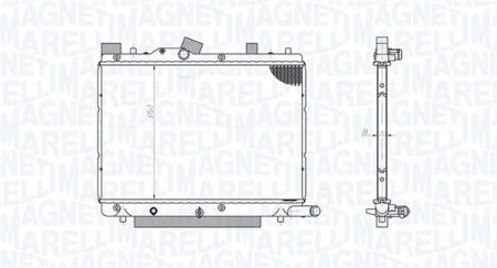 Radiator apa - Radiator motor (Manual) potrivit SUZUKI SWIFT III, SWIFT IV 1.3D