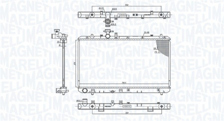 Radiator apa - Radiator motor (Manual) potrivit SUZUKI SX4 1.5/1.6