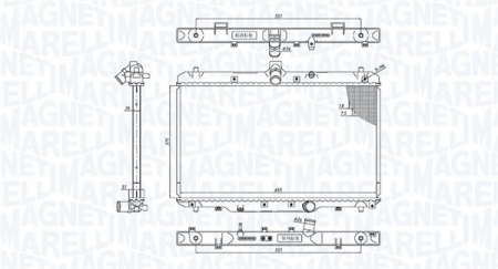 Radiator apa - Radiator motor (Manual) potrivit SUZUKI SX4 2.0D