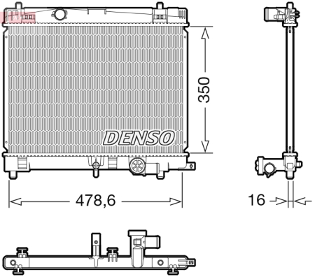 Radiator motor potrivit TOYOTA YARIS 1.33 2008-2011 (manual) [1]