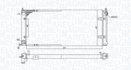 Radiator motor (Manual) potrivit VW GOLF I, GOLF II, GOLF III, JETTA I, JETTA II, SCIROCCO 1.3-1.8