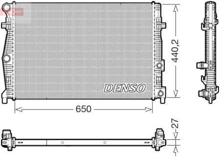 Radiator apa - Radiator motor potrivit AUDI A3; SEAT LEON, LEON SPORTSTOURER; SKODA OCTAVIA IV; VW CADDY CALIFORNIA V CAMPER, CADDY V, CADDY V/MINIVAN, GOLF VIII, TOURAN, T-ROC 1.0-2.0D dupa 2019