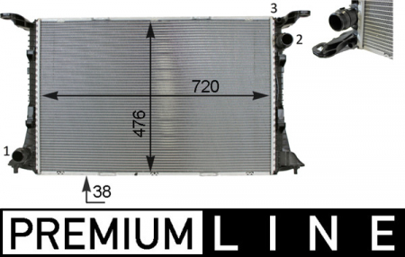 Radiator motor potrivit AUDI A6 C7, A7 4.0 [2]