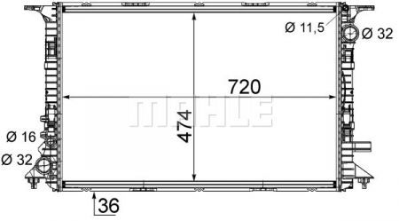 Radiator motor potrivit AUDI A8 D4 4.0-6.3 [0]