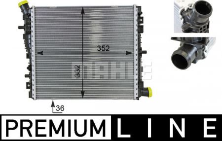 Radiator apa - Radiator motor potrivit AUDI R8, R8 SPYDER 4.2/5.2