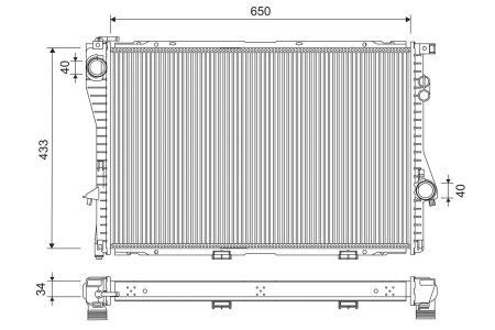 Radiator motor potrivit BENTLEY ARNAGE; BMW 5 (E39), 7 (E38); ROLLS-ROYCE SILVER SERAPH 2.0-5.4 1994-2013 [1]