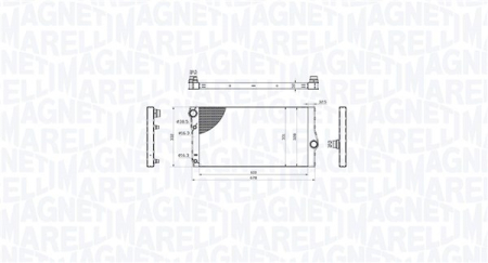 Radiator apa - Radiator motor potrivit BMW 5 (F10), 5 (F11) 2.0D/3.0D 2010-2017