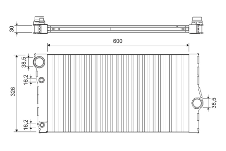 Radiator motor potrivit BMW 5 (F10), 5 (F11), 5 GRAN TURISMO (F07), 6 (F12), 6 (F13), 6 GRAN COUPE (F06), 7 (F01, F02, F03, F04) 2.0-3.0D 2008-2018 [1]