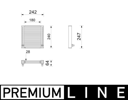 Radiator motor potrivit BMW 5 (G30, F90), 5 (G31), 6 GRAN TURISMO (G32), 7 (G11, G12), 7 (G70), 8 (G14, F91), 8 (G15, F92), 8 GRAN COUPE (G16, F93) 2.0-6.6 07.15- [1]