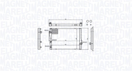 Radiator apa - Radiator motor potrivit BMW X5 (E70), X5 (F15, F85), X6 (E71, E72), X6 (F16, F86) 2.0-3.0D 12.06-07.19