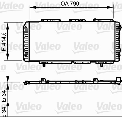 Radiator apa - Radiator motor potrivit CITROEN JUMPER I, XM; FIAT DUCATO; PEUGEOT BOXER 1.9D-3.0D 02.94-