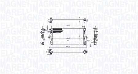 Radiator apa - Radiator motor potrivit CITROEN JUMPER II; PEUGEOT BOXER 2.0D/2.2D 07.15-