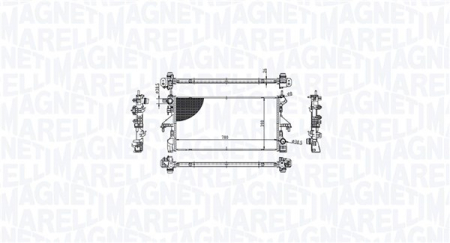 Radiator apa - Radiator motor potrivit CITROEN JUMPER II; PEUGEOT BOXER 2.0D/2.2D 07.15-