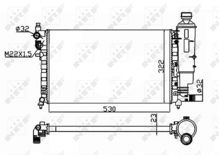 Radiator motor  potrivit CITROEN SAXO; PEUGEOT 106 I, 106 II, PARTNER, PARTNER/MINIVAN 1.1-1.6D [0]