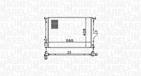 Radiator motor potrivit DACIA DUSTER, DUSTER/SUV, LOGAN, LOGAN EXPRESS, LOGAN MCV, SANDERO; LADA LARGUS; RENAULT DUSTER, LOGAN I 1.2-1.6LPG [0]