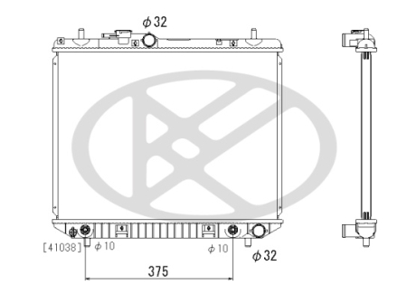 Radiator motor potrivit DAIHATSU TERIOS 1.3 2000-2006 [1]
