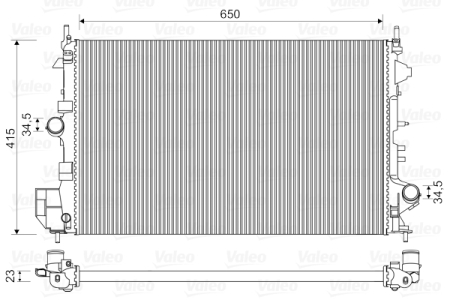 Radiator apa - Radiator motor potrivit FIAT CROMA; OPEL SIGNUM, VECTRA C, VECTRA C GTS 1.6/1.8 2002-2011