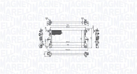Radiator apa - Radiator motor potrivit FIAT DUCATO 2.3D dupa 2011