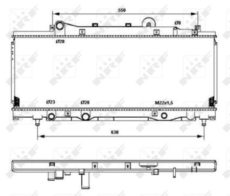 Radiator motor potrivit FIAT PUNTO 1.2 1993-1999 [1]