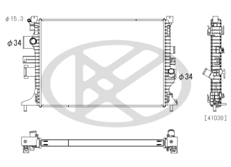 Radiator motor potrivit FORD FOCUS III 2.3 2015-2018 [1]