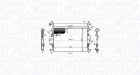 Radiator apa - Radiator motor potrivit FORD GALAXY III, MONDEO V, S-MAX 1.0-2.5 09.14-